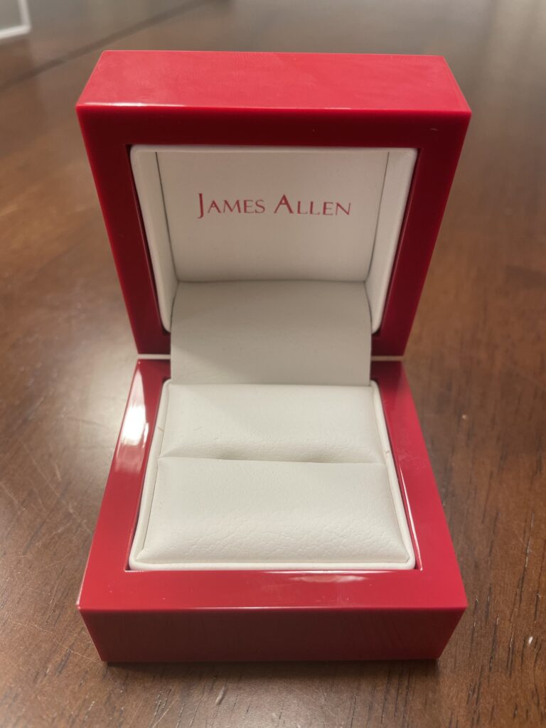 James Allen Engagement Ring Box