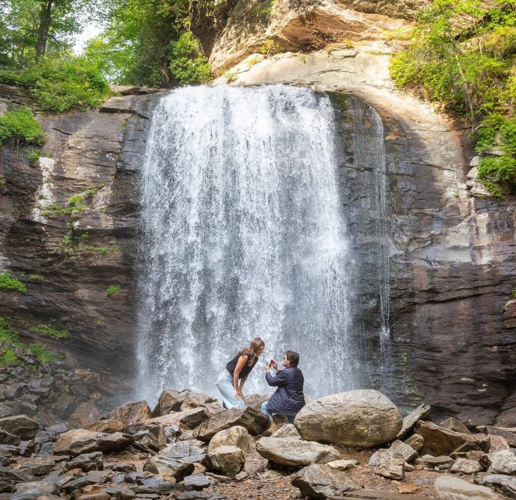 Asheville Proposal Ideas With Waterfall