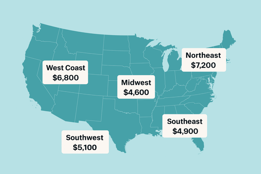 Engagement Ring Cost by Region
